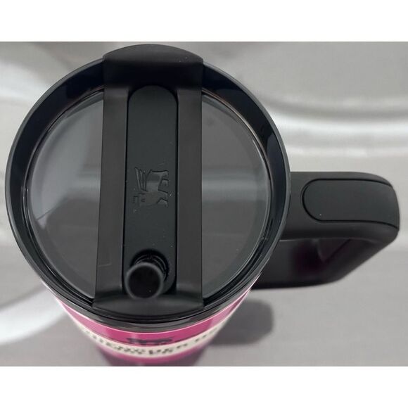 Stanley Quencher H2.0 FlowState‎ Tumbler 30oz, NEON ELECTRIC PINK - Picture 4 of 5